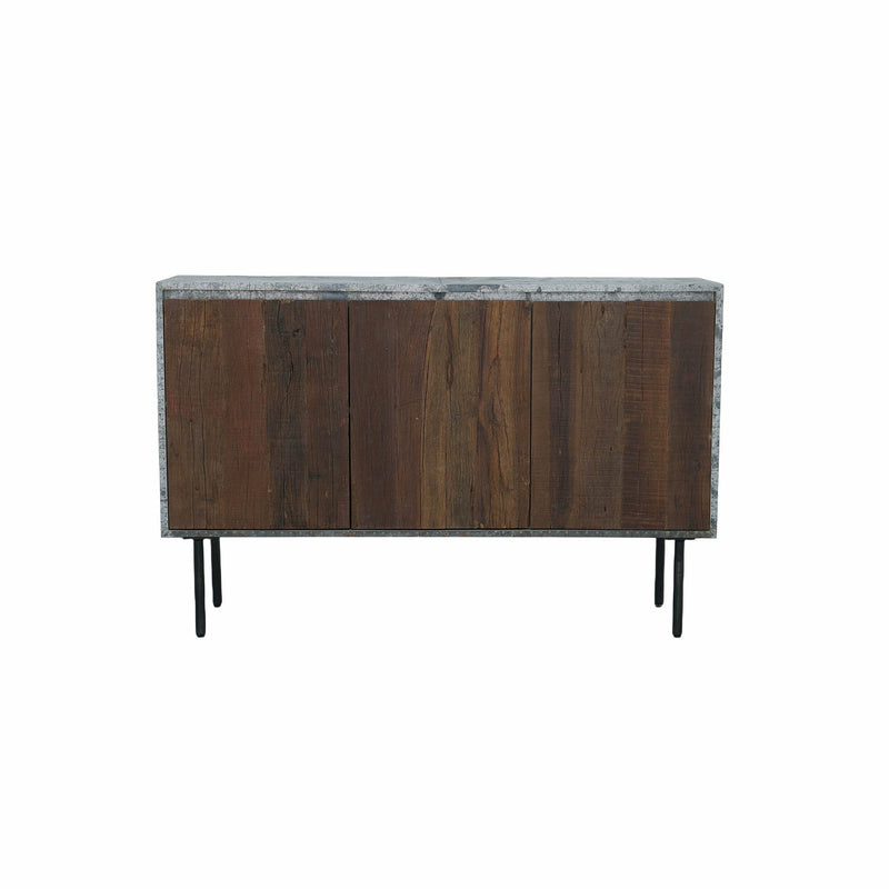 3. "Rustic Reclaimed 3 Door Sideboard with vintage charm"