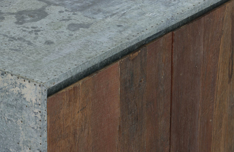 10. "Modern Reclaimed 3 Door Sideboard with clean lines"