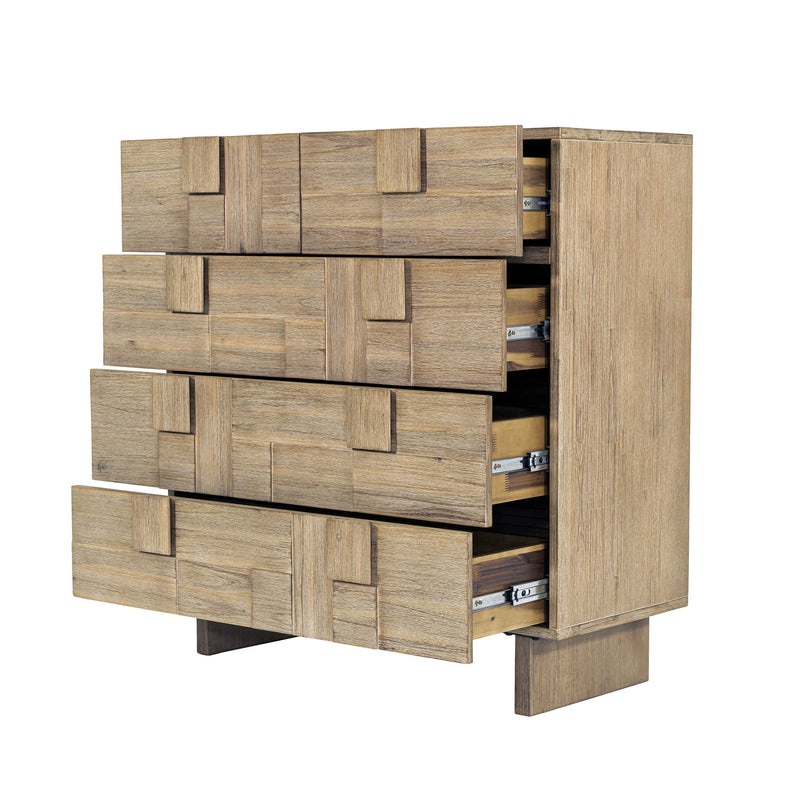 5. "Contemporary Atlantis 5 Drawer Chest with smooth gliding drawers"