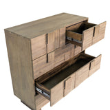 8. "Elegant Atlantis 5 Drawer Chest with silver hardware accents"