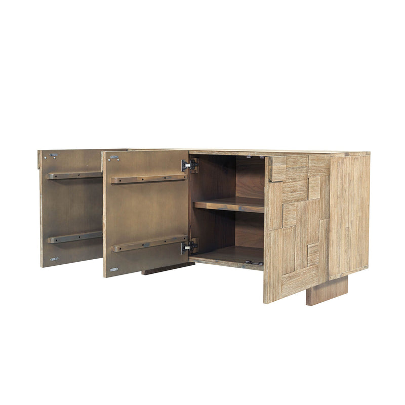 5. "Functional Atlantis Sideboard with adjustable shelves"