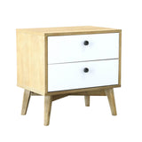 1. "Ava Nightstand with spacious storage drawers"