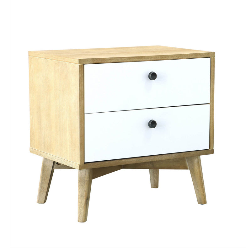 1. "Ava Nightstand with spacious storage drawers"