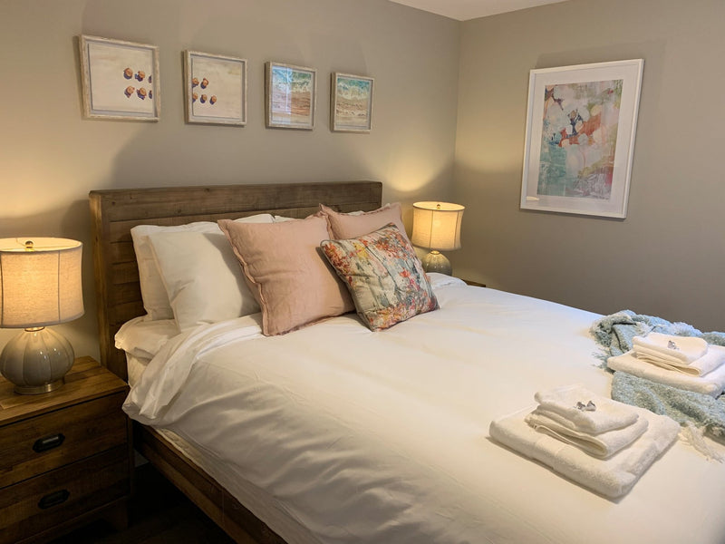2. "Contemporary Campestre Queen Bed - Enhance your bedroom decor"