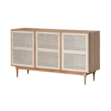 1. Cane Sideboard - Natural with ample storage space