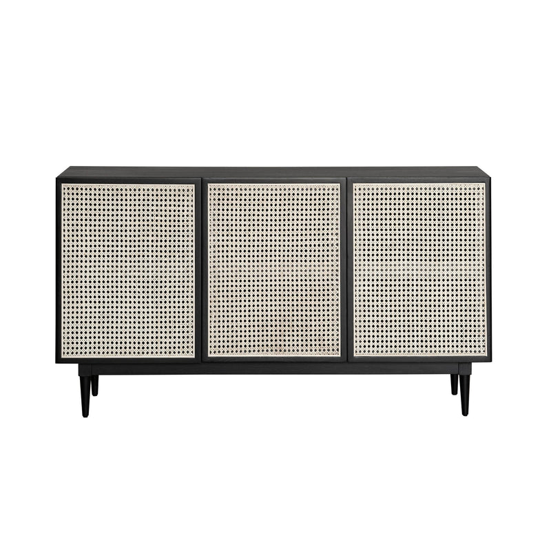 4. "Stylish cane sideboard with a modern twist - adds a contemporary touch to any space"