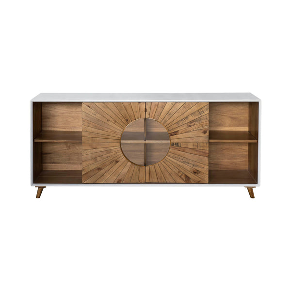 2. "Stylish Casablanca Sideboard featuring intricate detailing and versatile storage options"