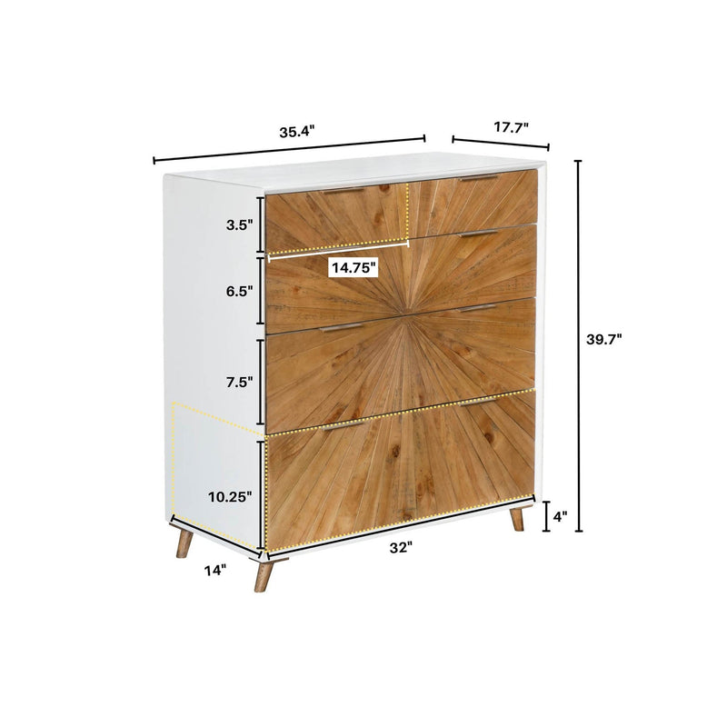 3. "Durable and stylish Casablanca 5 Drawer Chest"
