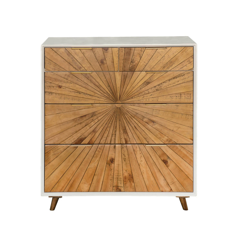 4. "Organize your belongings with the Casablanca 5 Drawer Chest"
