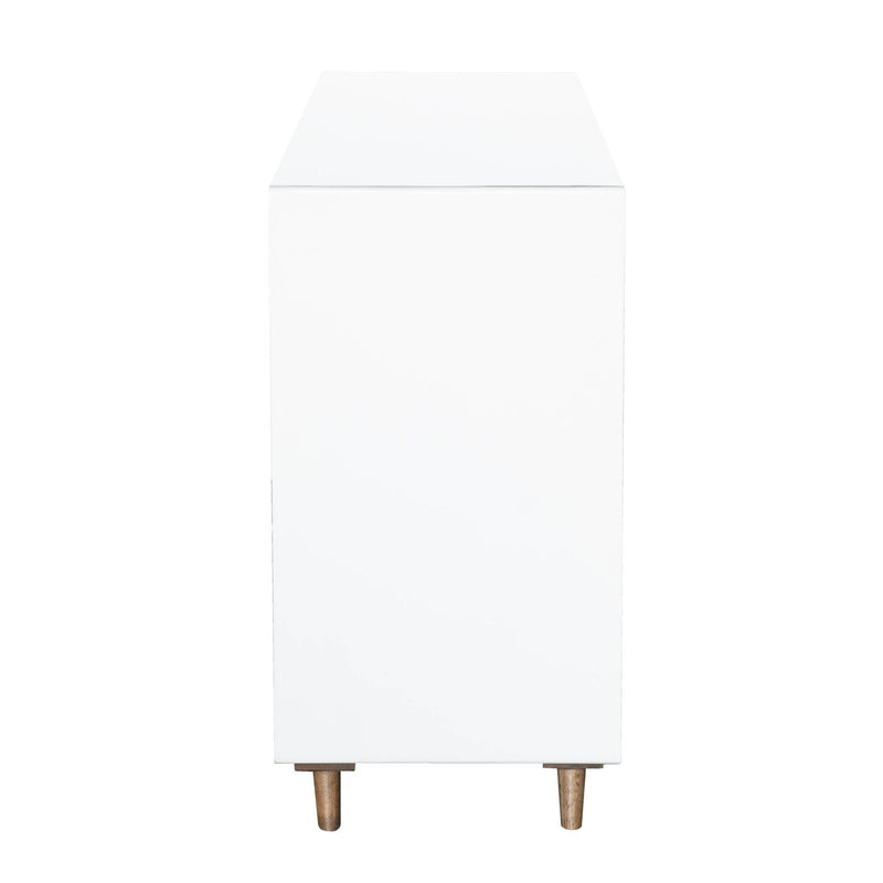 5. "Organize your belongings with the Casablanca 6 Drawer Dresser in a sleek design"