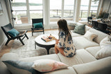 9. "Nila Coffee Table with sturdy legs for stability and support"