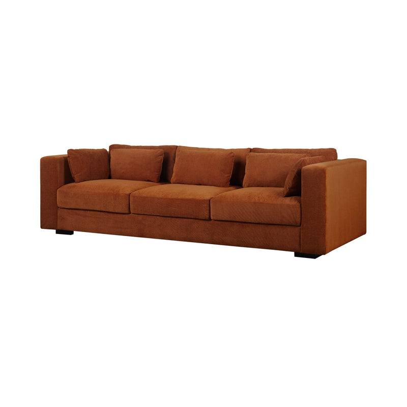 1. Las Vegas Clive Sofa - Terracotta Chenille with plush cushions and stylish design