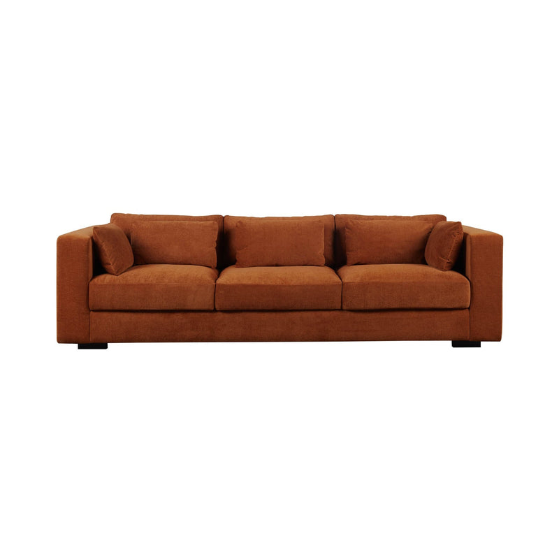 2. Terracotta Chenille Las Vegas Clive Sofa - Medium-sized seating option for your living room