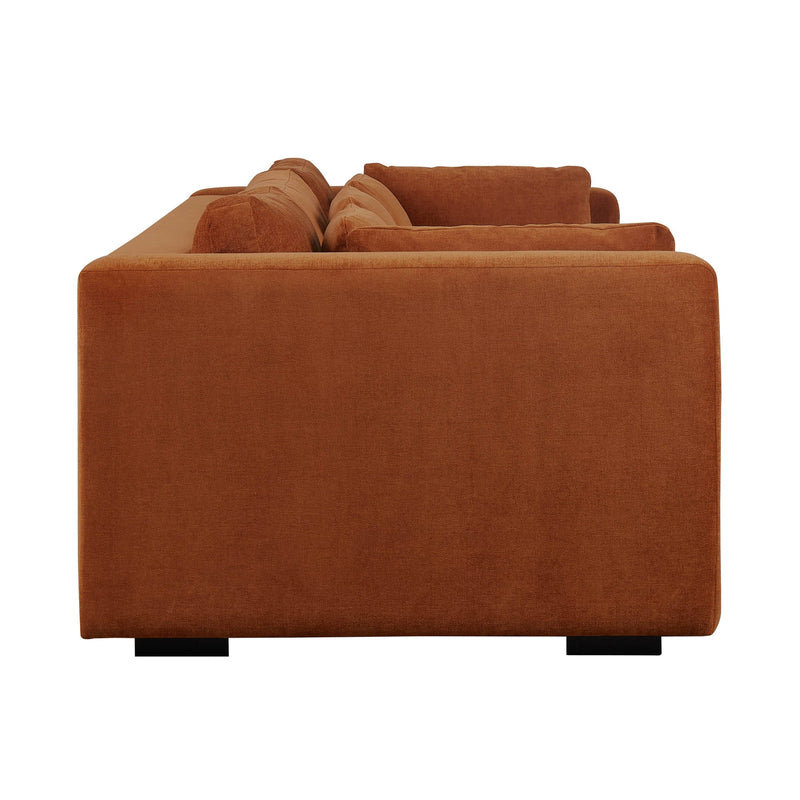 3. Comfortable and durable Las Vegas Clive Sofa - Terracotta Chenille upholstery