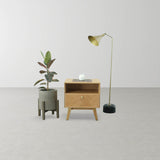11. "Minimalistic Colton Nightstand with clean lines and a neutral color palette"
