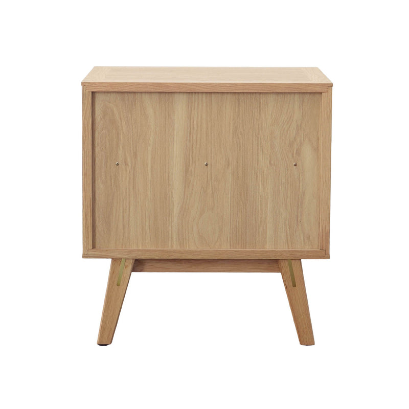 6. "Functional Colton Nightstand with a built-in USB charging port"