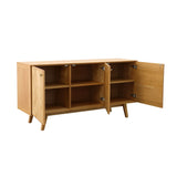 5. "Functional Colton Sideboard with multiple drawers and spacious cabinets"