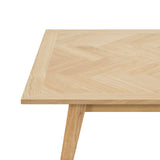 5. "Colton Dining Table without Brass - Modern and Versatile"