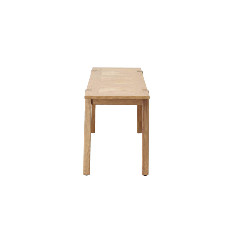 4. "Colton Small Dining Bench with Brass legs - a modern and elegant seating solution"