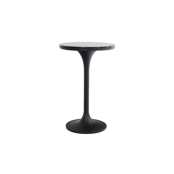2. "Primo Side Table - Sturdy Metal Frame with Tempered Glass Top"