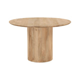 3. "Versatile Cylinder Round Dining Table for small spaces"