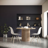 2. "Elegant Cylinder Round Dining Table for modern interiors"