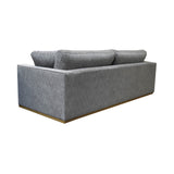 3. "Stylish Anderson Sofa - Woven Charcoal with tufted design"
