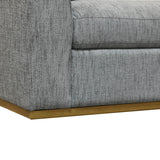 5. "Elegant Anderson Sofa - Woven Charcoal with sleek lines"
