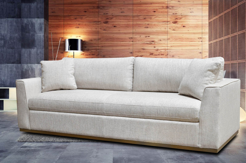 8. "Spacious Anderson Sofa - Woven Linen for Relaxing Evenings"