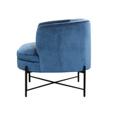 4. "Comfortable Cami Club Chair - Velvet Teal for lounging or reading"