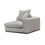 1. Sullivan Sectional Corner - Alba Stone with plush cushions and modern design
