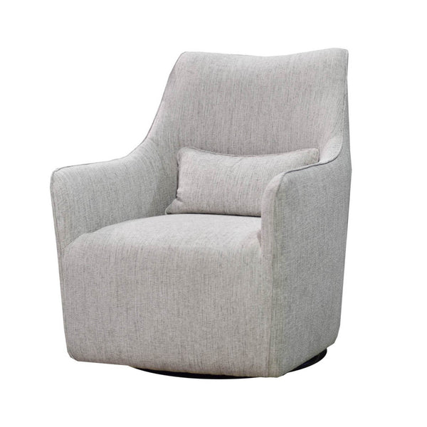 1. "Kenneth Swivel Chair - Woven Linen in elegant beige color"