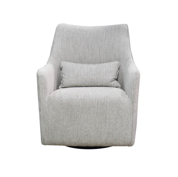 2. "Comfortable Kenneth Swivel Chair - Woven Linen for modern living spaces"