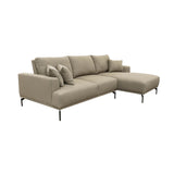 3. "Comfortable and versatile Valentino Adjustable Back Right Sectional with adjustable backrest"