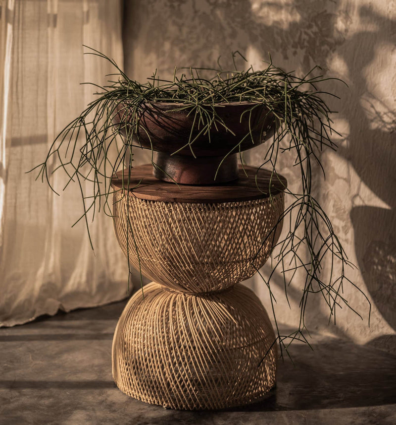 2. "Medium-sized D-Bodhi Wave Side Table - Natural, perfect for modern interiors"