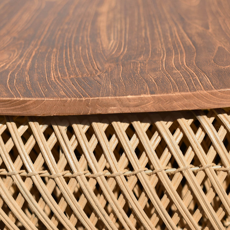 6. "D-Bodhi Wave Side Table - Natural, crafted with sustainable materials"