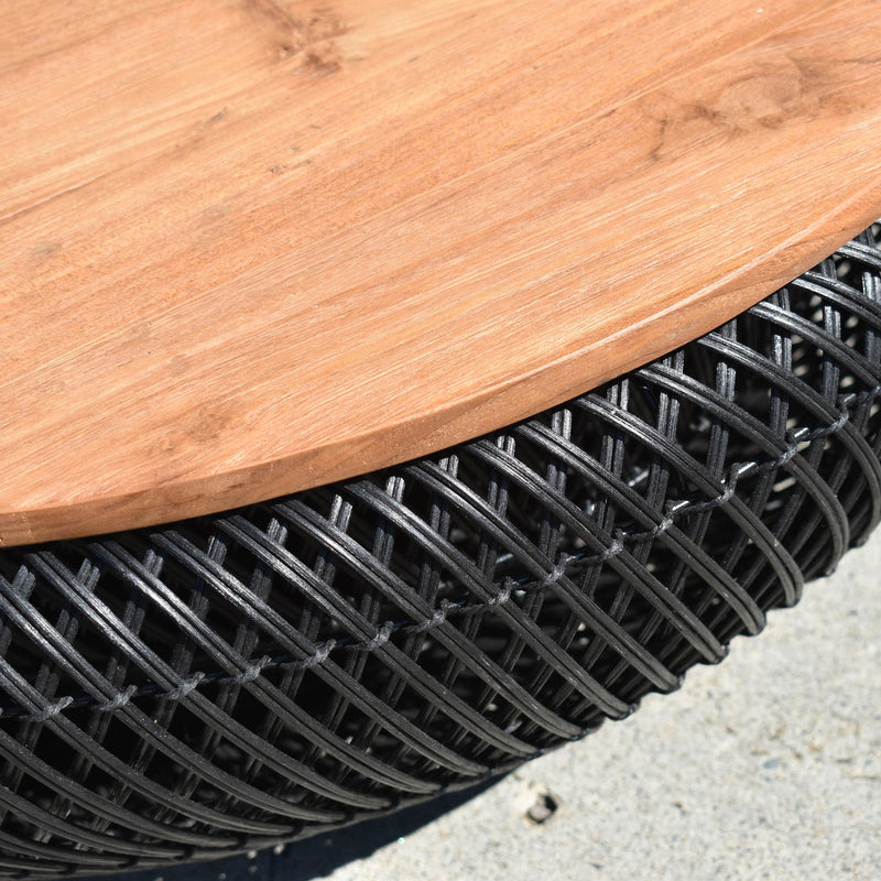 8. "D-Bodhi Wave Coffee Table - Black crafted from sustainable materials"