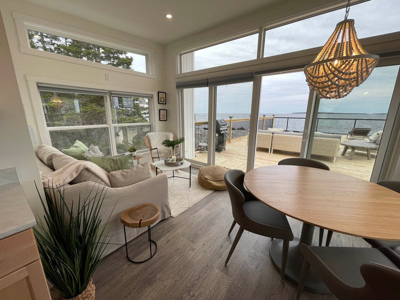 9. "Wood Top Dining Table - Add a touch of natural beauty to your dining space"