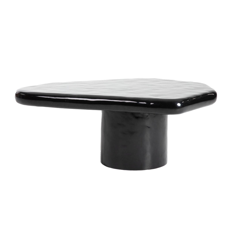 1. "Eternal Black Coffee Table with sleek design and ample storage space"