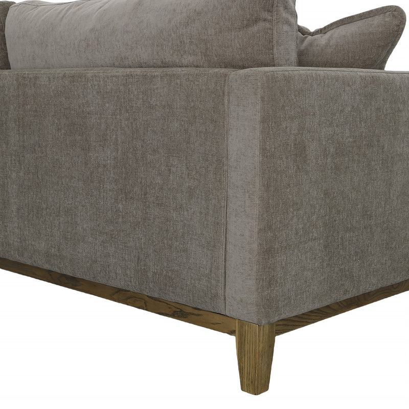 4. "Burbank Sofa - Pecan Brown with durable and easy-to-clean fabric"
