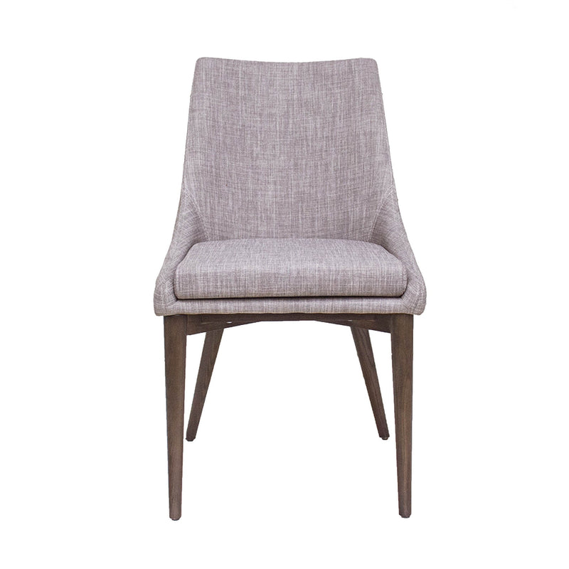 2. "Light Grey Fritz Side Dining Chair: Comfortable seating option with a stylish touch"