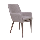 1. "Fritz Arm Dining Chair - Light Grey with comfortable cushioning"