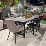 7. "Durable Fritz Arm Dining Chair - Light Grey for long-lasting use"
