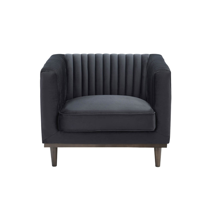 2. "Black Velvet Sage Club Chair - a luxurious addition to any living space"