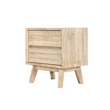 1. "Gia 2 Drawer Nightstand with sleek design and ample storage"