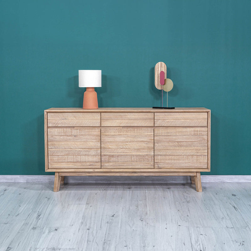 2. "Medium-sized Gia Sideboard featuring a sleek and modern look"