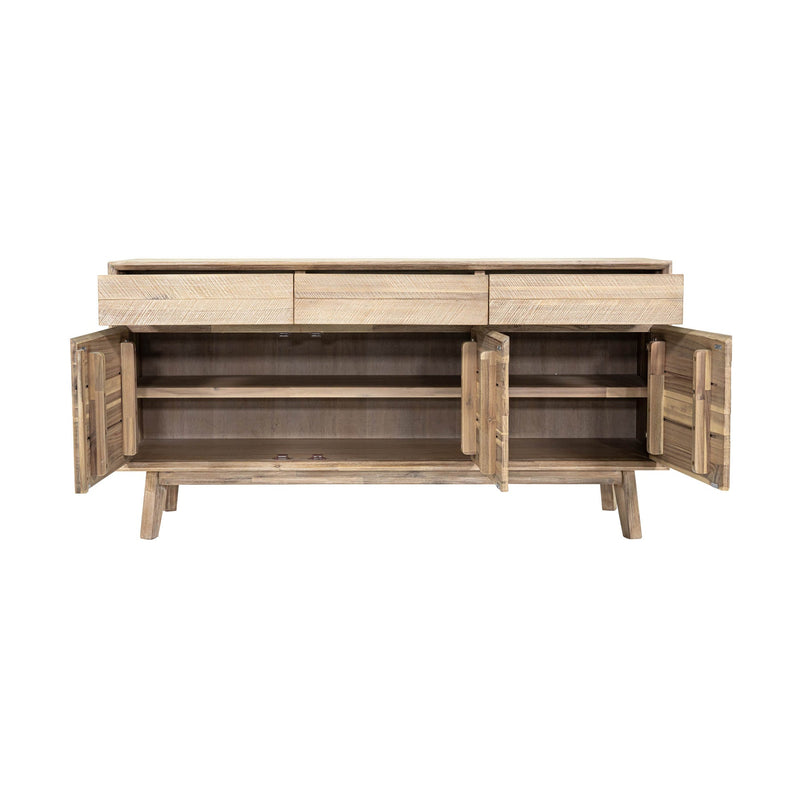 6. "Elegant Gia Sideboard with a beautiful wood grain texture"