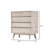 3. "Stylish Gia 5 Drawer Chest with ample storage space"