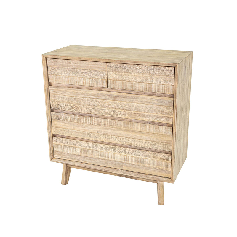9. "Contemporary Gia 5 Drawer Chest for a trendy bedroom"