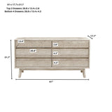 3. "Durable Gia 6 Drawer Dresser with solid construction"